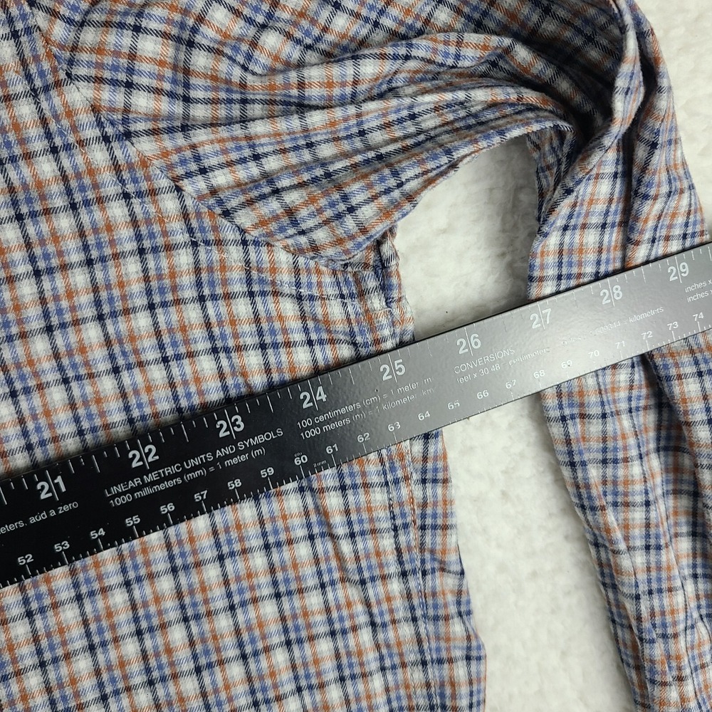 Jos‎ A Bank Shirt Mens 2XL XXL Plaid Tailored Fit 1905 Flannel Dress Button Down - Picture 6 of 11